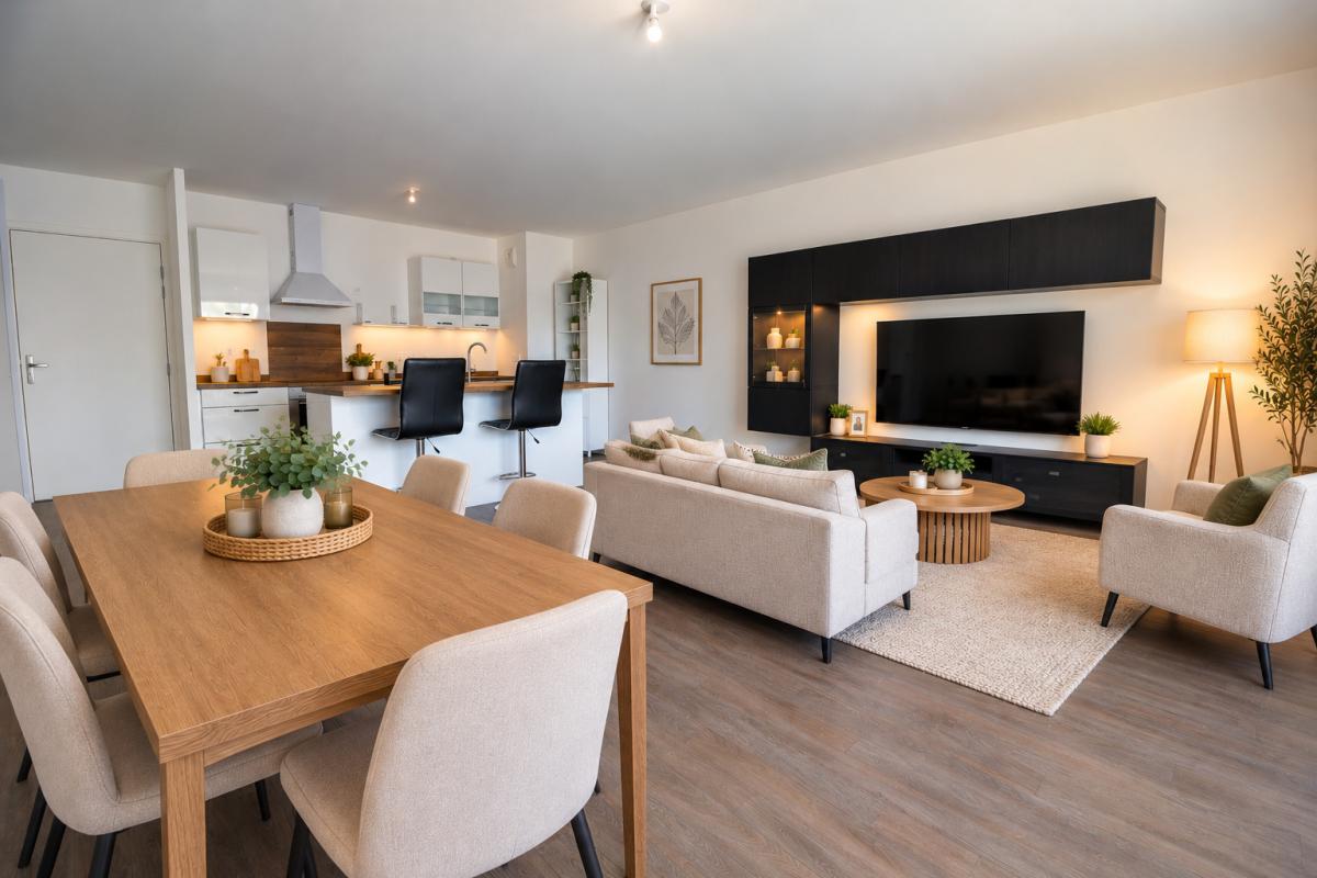 ANGERS – HAUTS-DE-SAINT-AUBIN – T3 AVEC TERRASSE PLEIN SUD – DPE B