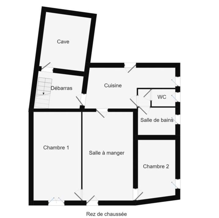 Maison de bourg de 65m² avec 2nd batiment indépendant : garage et grenier sur MONCE EN SAOSNOIS