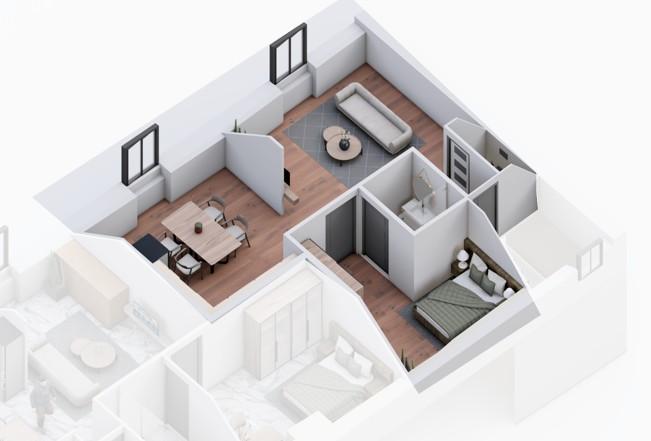 LAVAL, Hyper centre, Appartement type 2